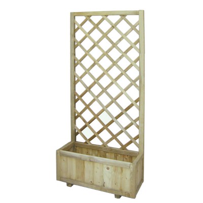 Pannello con fioriera in pino ipregnato 90x180