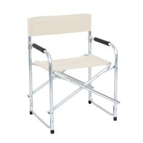 Poltrona regista alluminio poliestere ecru