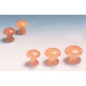 Pomolo legno art.369/b tinta pino..