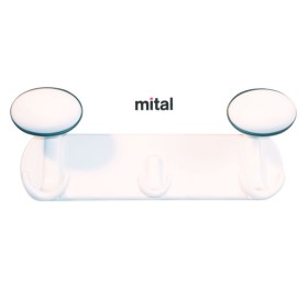 Portabito plastica 2 posti bianco/bianco