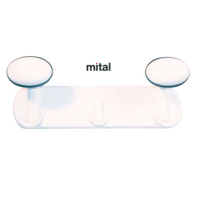 Portabito plastica 2 posti bianco/bianco