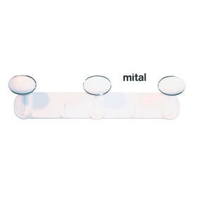 Portabito plastica 3 posti bianco/bianco