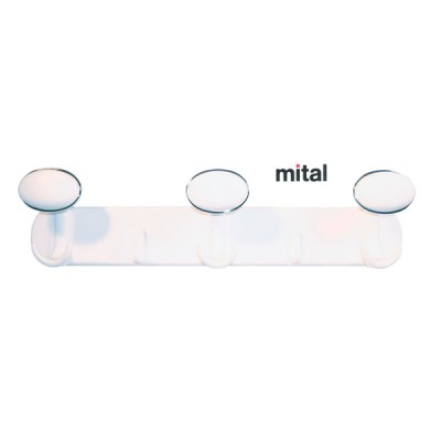 Portabito plastica 3 posti bianco/bianco