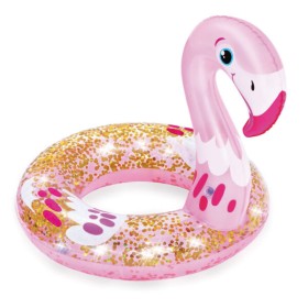 Salvagente fashion glitter cigno(cm 61 x 58,5)-fenicottero(cm 61 x 61)