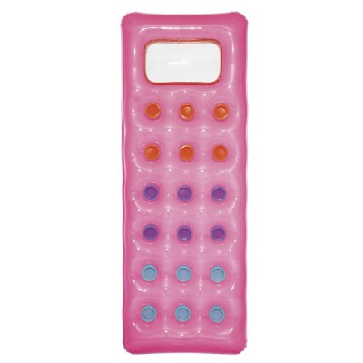 Materassino 18 buchi abbronzante cm.188x71,3 in 3 colori assortiti