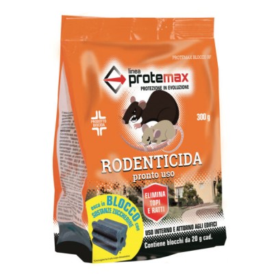 Rodenticida Blocco Paraffinato 300gr