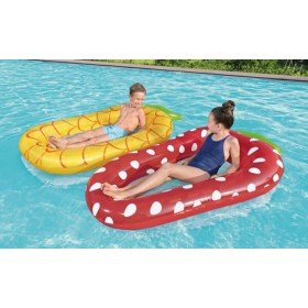 Materassino lounge ananas(cm.186x102)- fragola (cm.178x103)