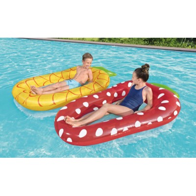 Materassino lounge ananas(cm.186x102)- fragola (cm.178x103)