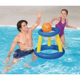 Canestro gonfiabile con rete e palla gonfiabile inclusa cm.D 61 cm