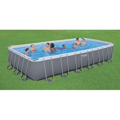 Piscina rettangolare steel frame filtro sabbia 640x274x132 cm