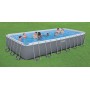 Piscina rettangolare steel frame filtro sabbia 640x274x132 cm