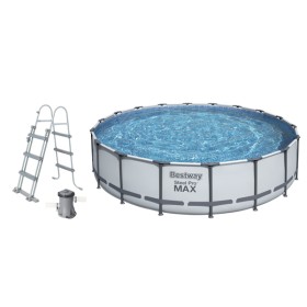 Piscina tonda steel pro max cm. 4,88x1,22 cart. filtro BES-58012 (III)