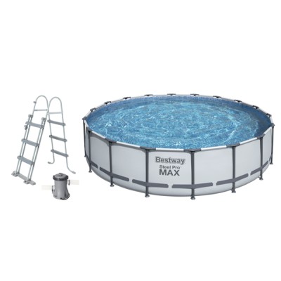 Piscina tonda steel pro max cm. 4,88x1,22 cart. filtro BES-58012 (III)