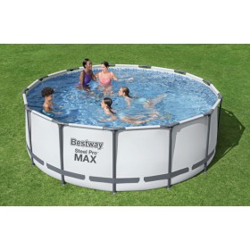 Piscina rotonda steel pro max cm 396x122 capacità: 12.690 lt.(al 90%)