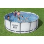 Piscina rotonda steel pro max cm 396x122 capacità: 12.690 lt.(al 90%)