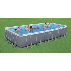Piscina rettangolare steel frame cm.732x366x132 capacità: 30.045 lt.