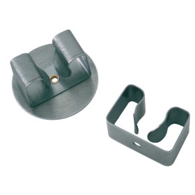 Gancio appendiscopa inox satinato