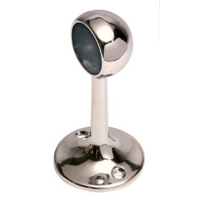 Reggitubo chiuso d.25 cromato