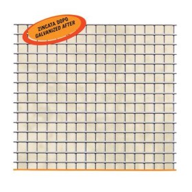Rete quadra 12,5x12,5 zincata h.100 rotolo ml.25