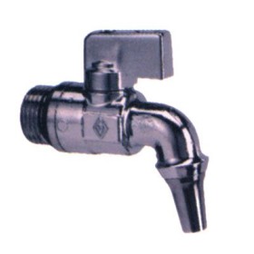 Rubinetto 1/2 ottone cromato c/becc