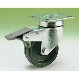 Ruota nyl.nera piast/gir+fren.d.60