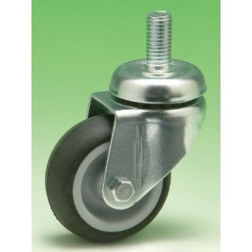 Ruota nylon/gomma c/perno d.40