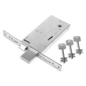 Serratura inox doppia mappa mm 90