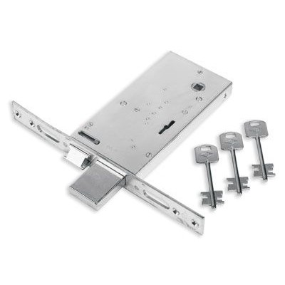 Serratura inox doppia mappa mm 90