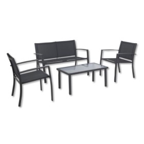 Salotto peder set 4 pezzi antracite