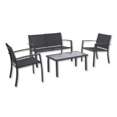 Salotto peder set 4 pezzi antracite