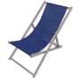 Sdraio lido alluminio texilene reclinabile colore dark/blu