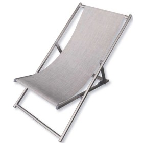 Sdraio lido alluminio texilene reclinabile colore melange grey