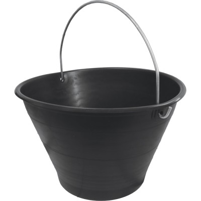 Secchio muratore d.34 nero lt.8
