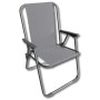 sediolina spiaggia acciaio cm.53x55xh75 tessuto 600d oxford grigio