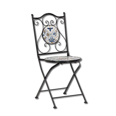 Sedia pieghevole Mykonos fe/ceram.