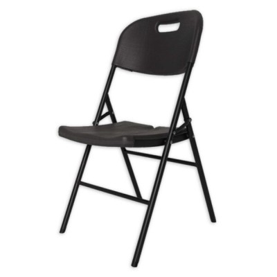 Sedia birreria pieghevole acciaio e resina cm.86x46x50 dark grey