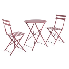 Set bistrot 3 pz wissant rosso scar