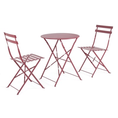 Set bistrot 3 pz wissant rosso scar