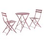 Set bistrot 3 pz wissant rosso scar