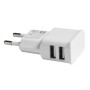 Caricatore presa muro 2usb bianco