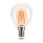 Lamp.sfera led filam.ambra 4w e14