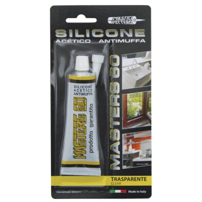 Silicone tub.blister ml60 trasp.