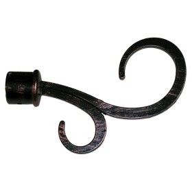 Bastone estensibile per tenda atene da cm. 120 a 210 nero/rame