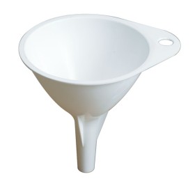Imbuto in plastica bianco d.70