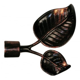 Bastone estensibile per tenda berlino da cm. 120 a 210 nero/rame