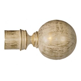 Bastone estensibile per tenda parigi da cm. 120 a 210 avorio/oro