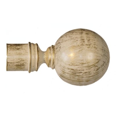 Bastone estensibile per tenda parigi da cm. 120 a 210 avorio/oro