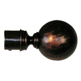 Bastone estensibile per tenda parigi da cm. 120 a 210 nero/rame