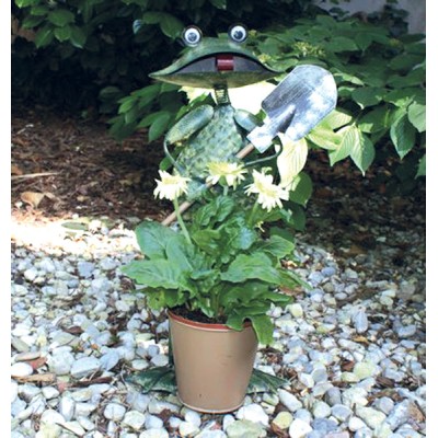 Portavaso rana con vanga cm 47