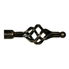 Bastone estensibile per tenda zagabria da cm. 120 a 210 nero/oro